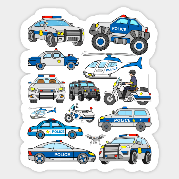Police car hot sale sticker